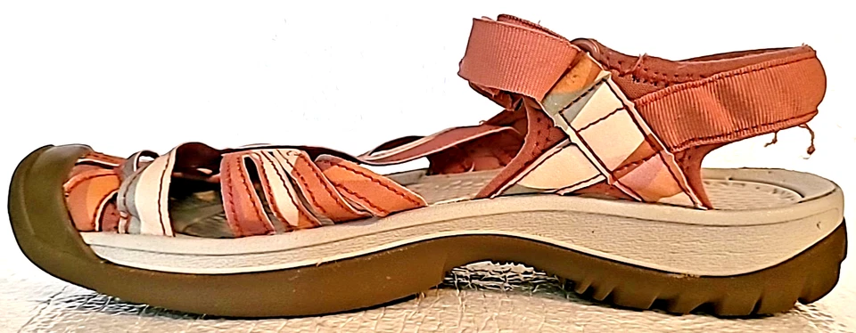Keen Women's Sandals Rose Sandal SZ 8.5 Hook N Loop Multi-colored Rubber Soles - Image 3 of 4