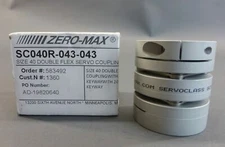 Zero-Max SC040R-043-043 Double Flex Servo Coupling 20mm Bore Size 40 - NEW Su...