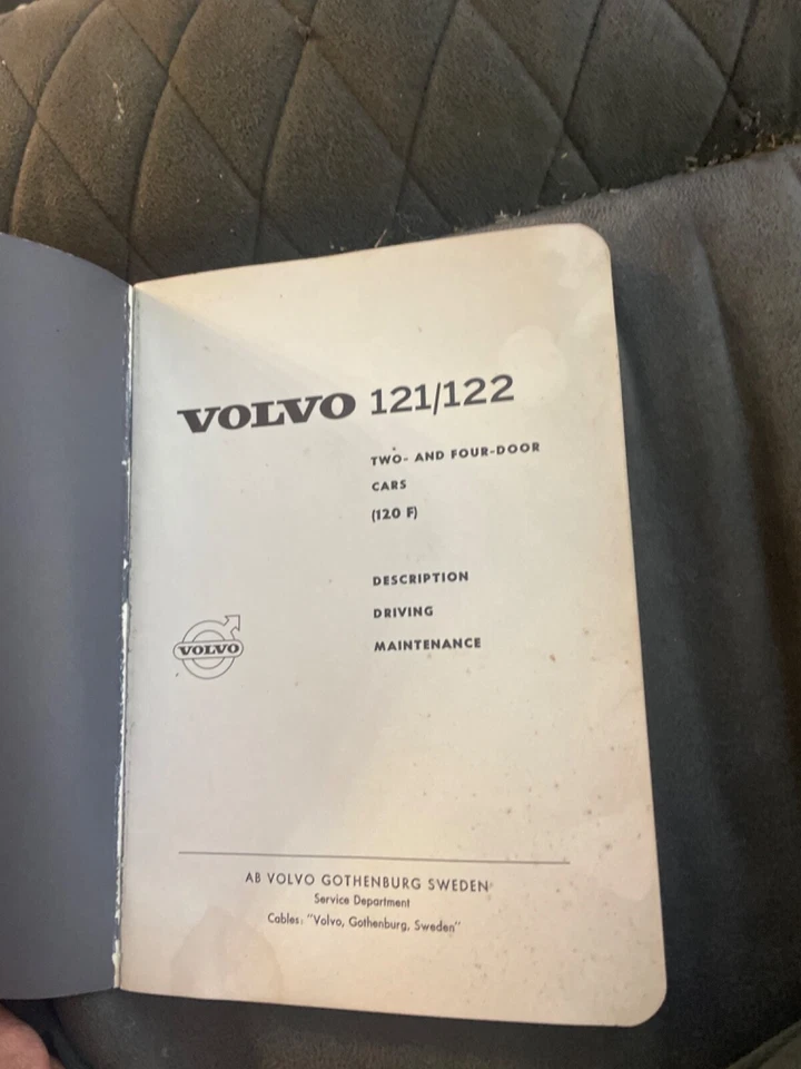 Libro de instrucciones Volvo 121/122 Foto 2 de 4