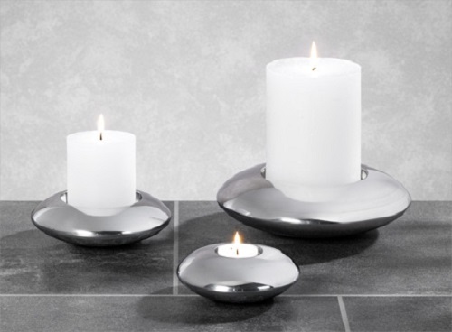 845017497 Portavelas Kaheku Norma aluminio Ø 20 cm hasta Ø 11 cm velas caben - Imagen 2 de 2