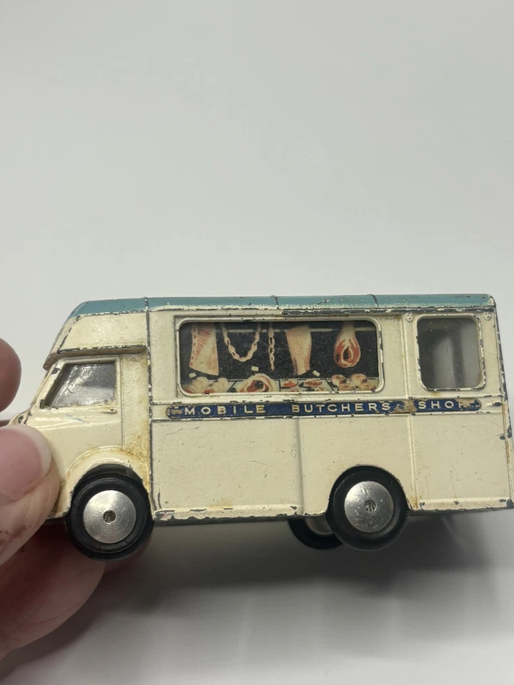 Corgi Toys 413 Smiths Karrier Mobile Butchers Shop Diecast Great Britain - Image 3 of 4