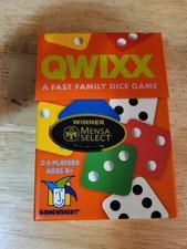 QWIXX Fast Family Dice Game Kids Learn 8+ Mensa Select Gamewright COMPLETE 