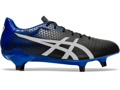 Asics Menace 3 ST Mens Football Rugby Boots Black/Blue Size US 8