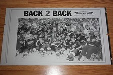 1998 Detroit Red Wings Free Press metal PRINTING PLATE BACK 2 BACK Stanley Cup 