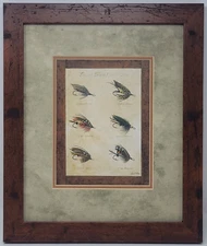 Arnie Fisk ENGLISH SALMON FLIES Fly Fishing Wall Art 13x15 Canada Framed Print