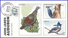 USA2 #1863 U/A COLLINS HAND PAINTED FDC   John J. Audubon