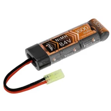 Lancer Tactical 8.4V 1600mAh 7cell NiMH Airsoft Battery Mini AEG Small Connector