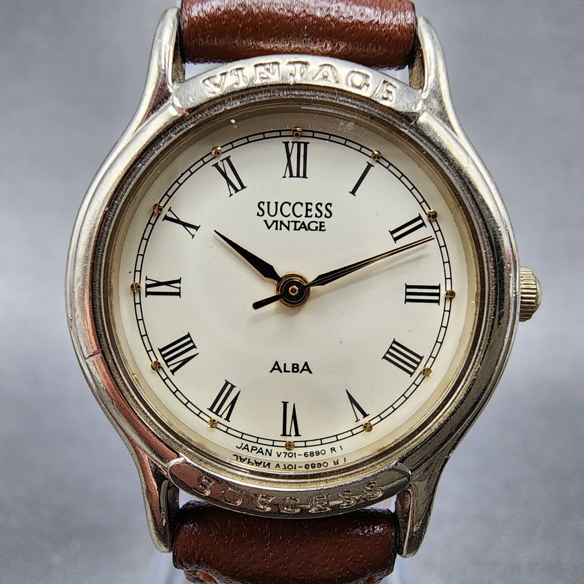 【稼働品】SUCCESS VINTAGE ALBA レディース ウォッチ ALBA Success Vintage Watch Women 23mm Cream Dial Silver Tone Round