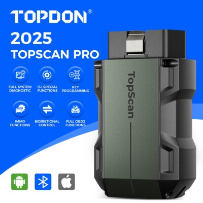 2025 TOPDON TopScan PRO Bluetooth OBD2 Scanner with Key Programming & 13+ Resets