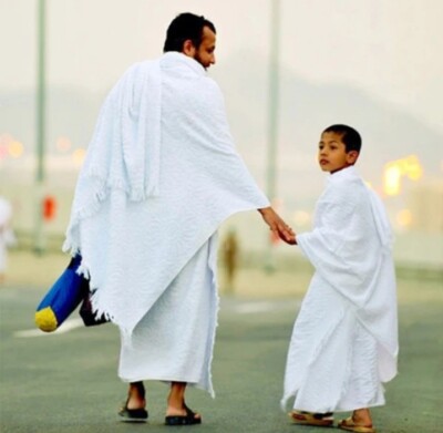 Ihram - Hadsch & Umrah Handtuch mit Gürtel für muslimische Pilgerfahrt (Mikrofaser) 