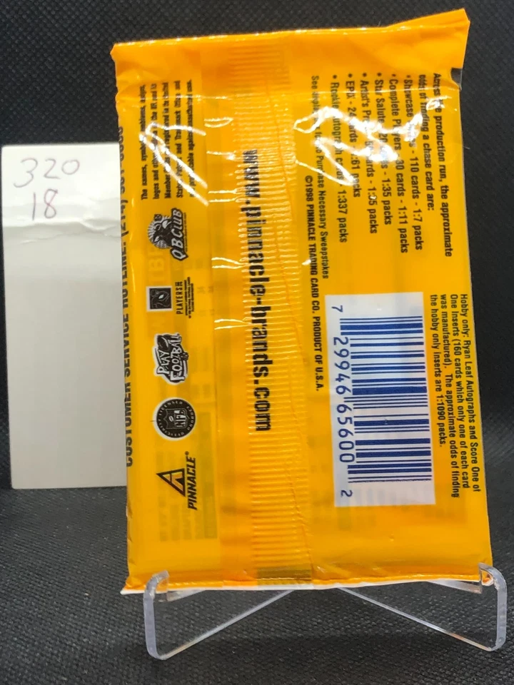 1998 Score Football unopened pack Sealed - (1) Pack - Not Searched - Image 2 of 2