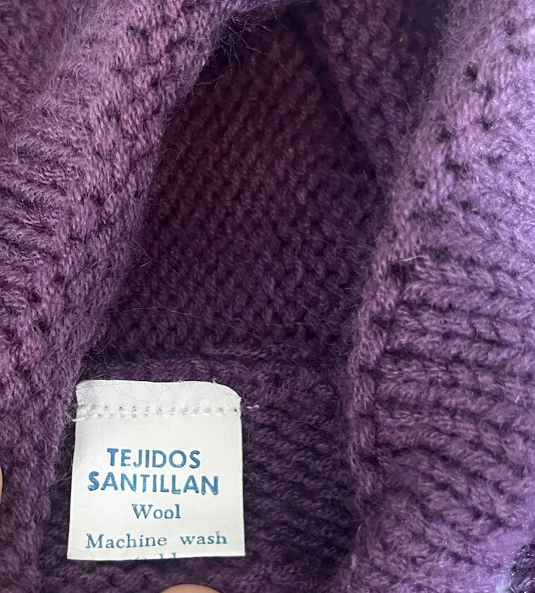 Suéter con Cremallera Vintage Lana Estilo Perú 3D Jóvenes Niños Púrpura Gráfico Sudadera con Capucha Foto 2 de 4