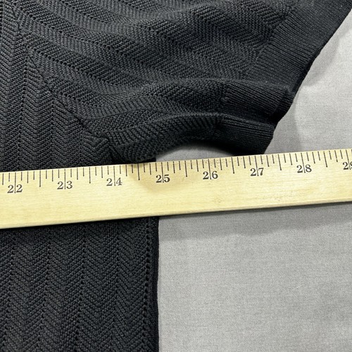 PJ Paul Jones Sweater Mens 2XL XXL Black Cardigan Knitted Button Up Rockabilly - Picture 6 of 9