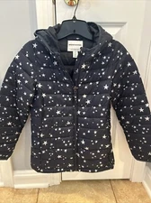 Girls, NWOT, Navy Blue & White Stars Light Jacket, Amazon Essentials. girls XL