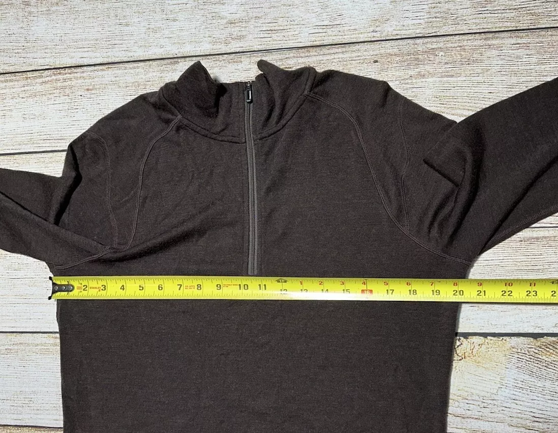 smartwool long sleeve pullover 1/4 zip base-layer