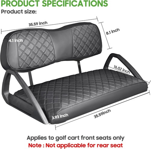 ON SALE Golf Cart Seat Cover Protector StrapOn Club Car,Precedent/DS2000+ - Picture 26 of 40