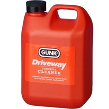 Gunk Driveway Cleaner Oil Stain Remover Garage Floor Paths Patio Cleanse 2 Litre
