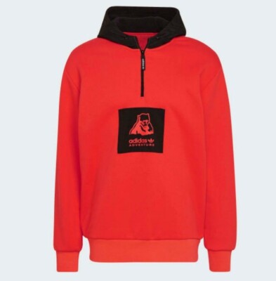 Adidas Half Zip Polar Bear Fleece Hoodie Size XL