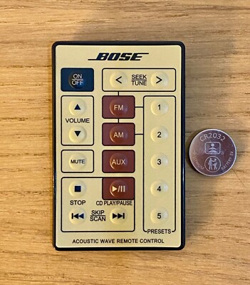 Bose Acoustic Wave Remote Control for CD-3000 Music System White 
