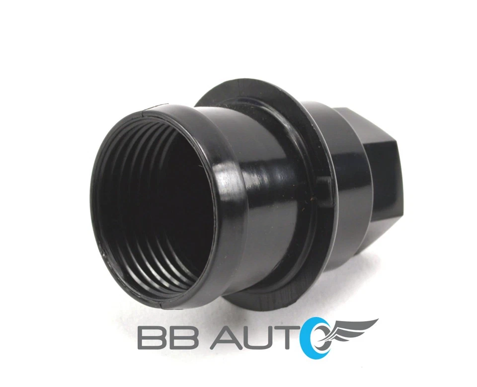 CONJUNTO DE 8 TAMPAS DE PORCA DE RODA DE VAN SILVERADO AVALANCHE SIERRA EXPRESS PRETO NOVO - Imagem 3 de 4