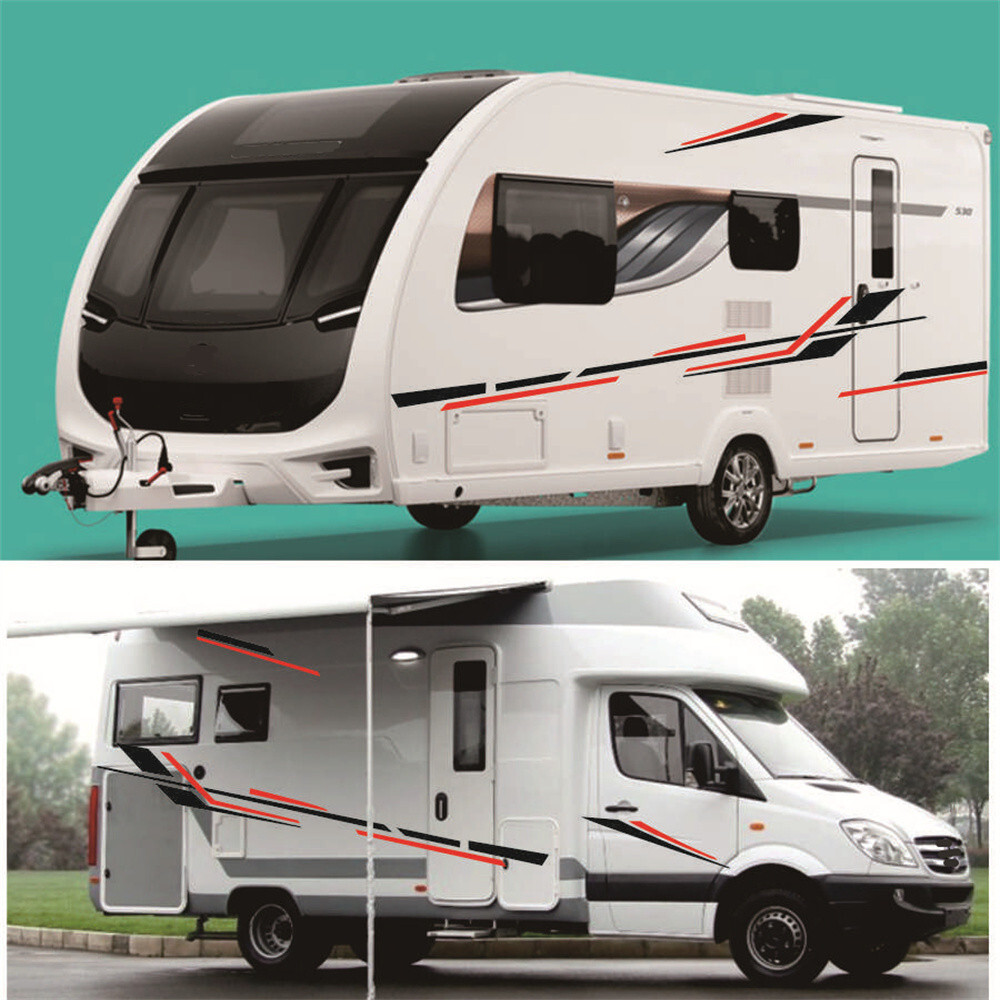 Funny RV Decal: we Sleep Around - Custom Camper Vinyl
