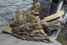 Huge Large 30"x20" Driftwood Fish Sculpture Wall Art Beach Decor Folk Art Wood