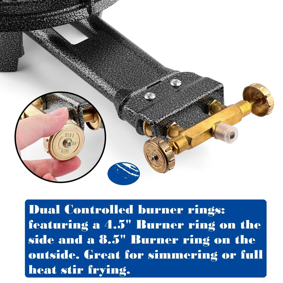 Quemador Alta Presión Potente Propano Cocina Exterior Estufa Portátil Resistente Foto 3 de 4