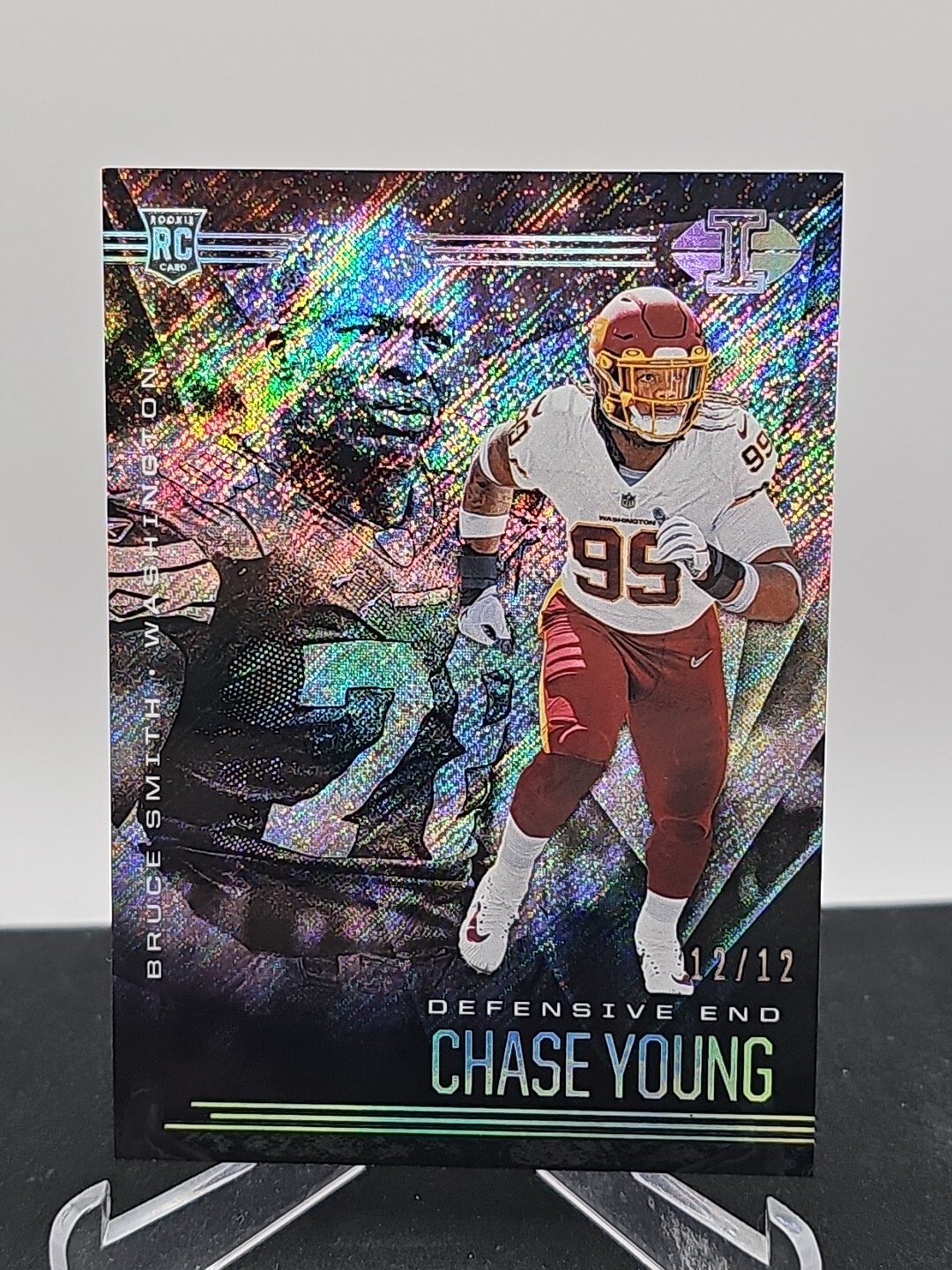 2020 Illusions Chase Young Bruce Smith 12/12 SSP Washington Rookie RC