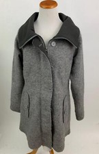 Exofficio Gray Wool Full Zip And Button Jacket Women's M