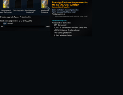 Star Trek Online Prototyp Photonentorpedo - Werfer Mk XV Crtdx4 (Gold) PC US+EU