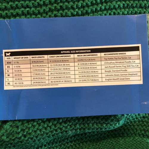 Vibrant Life Dog Cat Pet Holiday Green Hoodie Sweater XXSmall 3-7 LB - Picture 7 of 10