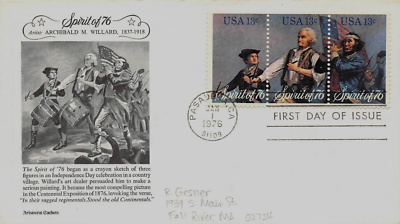 U.S. FIRST DAY SPRIT OF '76. Scott # 1629-31 ( inventory # Z901