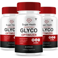 (3 Pack) Sugar Health Glyco Optimizer Supplement, SugarHealth Max (180 Capsules)