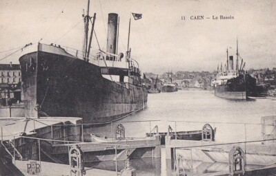 CPA 14 Caen - Le Bassin - Carte Postale Ancienne Dos Non Divisé (années 1900)