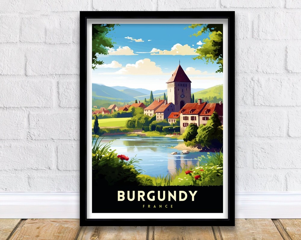 Burgundy France Travel Print Burgundy Wall Decor Burgundy Poster France Travel Burgundy France Travel Print Burgundy Wall Decor Burgundy Poster France Travel