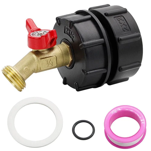 Adaptador de tanque de agua IBC de 275-330 galones 3/4" accesorios de latón conector de válvula - Imagen 3 de 12