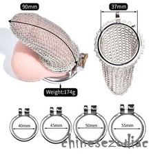 High Quality Metal Chastity Cage Long ooth Desire Control Peni Rings Device