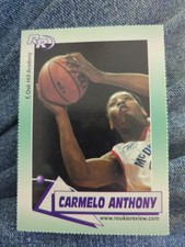 Carmelo Anthony #8 Oak Hill Academy 2002 Rookie Review Basketball Trading Card 