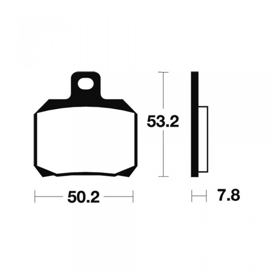 Plaquette de frein avant gauche droit Tecnium pour restaurer le freinage du Piaggio X9 180 - 2