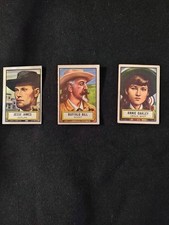 1952 Topps Look ‘n See, Lot of 3, Jesse James, Buffalo Bill & Annie Oakley 