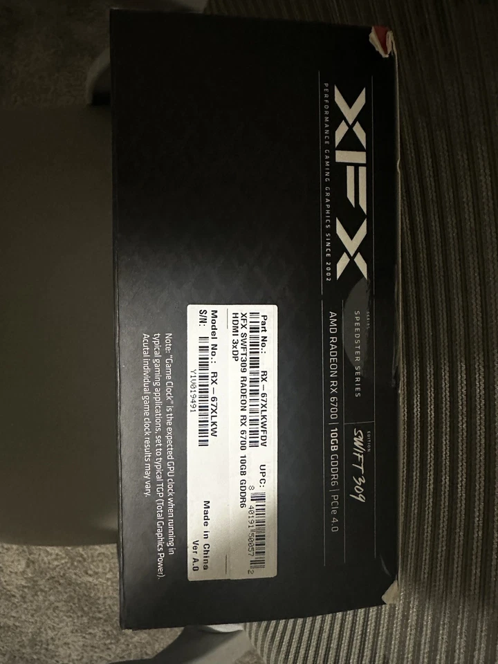 XFX SPEEDSTER SWFT 309 Radeon RX 6700 XT 12GB GDDR6 Graphics Card - Image 3 of 4