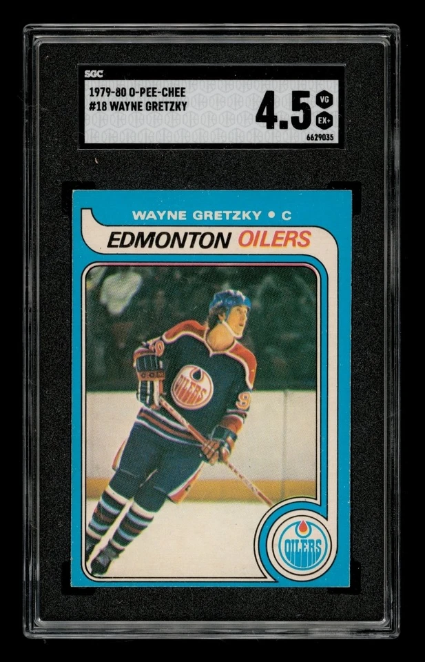 1979-80 O-Pee-Chee Set-Break # 18 Wayne Gretzky SGC 4.5 VG EX+