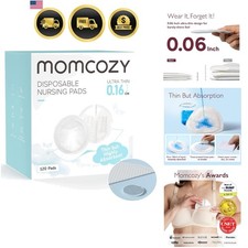 Ultra-Thin Disposable Nursing Pads, Super Absorbent and Breathable Breastfeed...