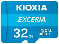 KIOXIA (formerly Toshiba) microSD Card 32GB UHS-I Class 10 Max Read Speed