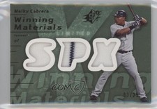 2007 SPx Winning Materials Limited Triple Green 3/25 Melky Cabrera #WM-ME md3