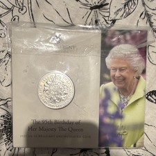 2021 UK £5 BU Coin Queen 95th Birthday Elizabeth II Uncertified
