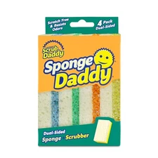 Scrub Daddy Temperature Controlled Multicolor Utility Sponge Pack of 4