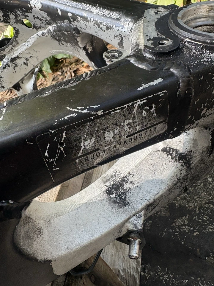 YAMAHA YZF R6 1999-2002 OEM MARCO RECTO CHASIS C YZFR6 2000 2001 99 00 01 02 Foto 4 de 4