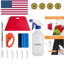 Window Tint Application Tools Kit, 5 Pcs Vehicle Glass Protective Film Instal...