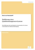 EinfüHrung Eines QualitäTsmanagement-Systems Ernst Von Petersdorff Taschenbuch